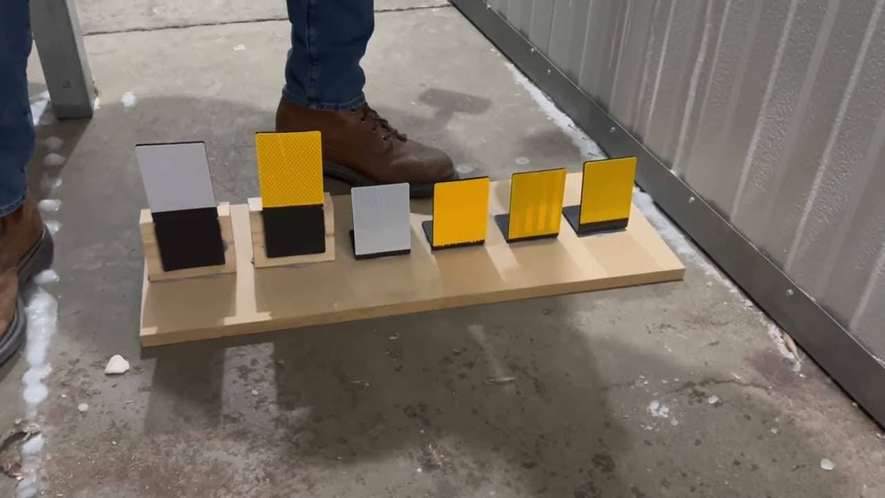 Display of color samples in various shades and textures for design evaluation.