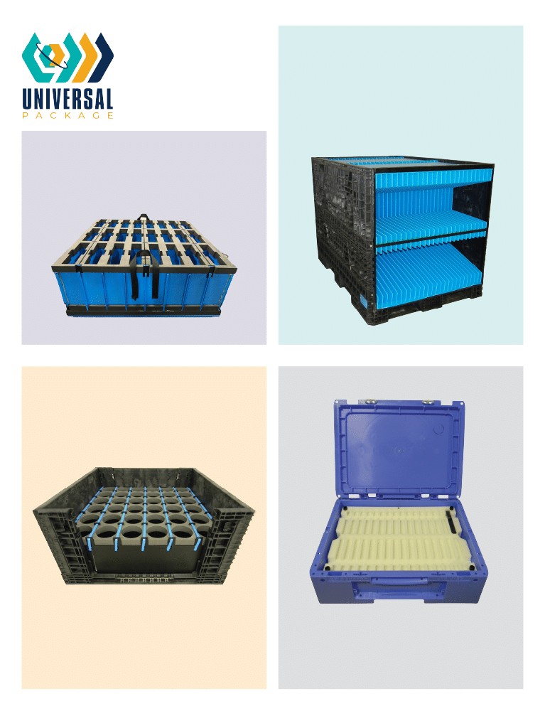 Versatile blue storage containers for efficient organization and optimized space management.
