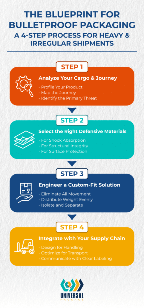 Blueprint for bulletproof packaging: a guide for secure heavy and irregular shipments.